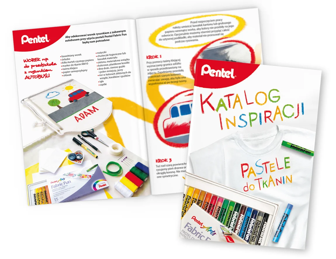 Katalog inspiracji z kreatywnymi produktami Pentel Arts
